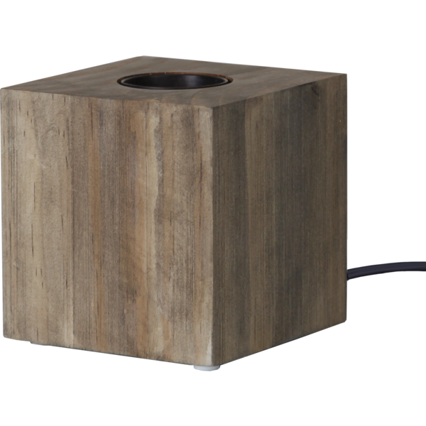 Kub lampeholder brun