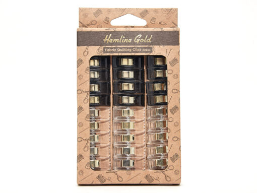 Hemline gold klips 30stk