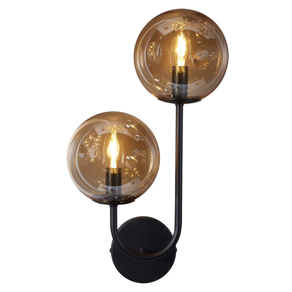 Oscar vegglampe amber