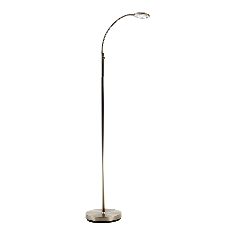 Alfredo gulvlampe m/dimmer, stål