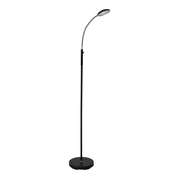 Alfredo gulvlampe m/dimmer. Sort