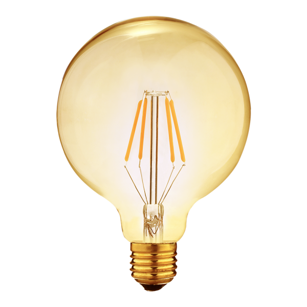 Edison amber dekorpære 95mm, dimbar