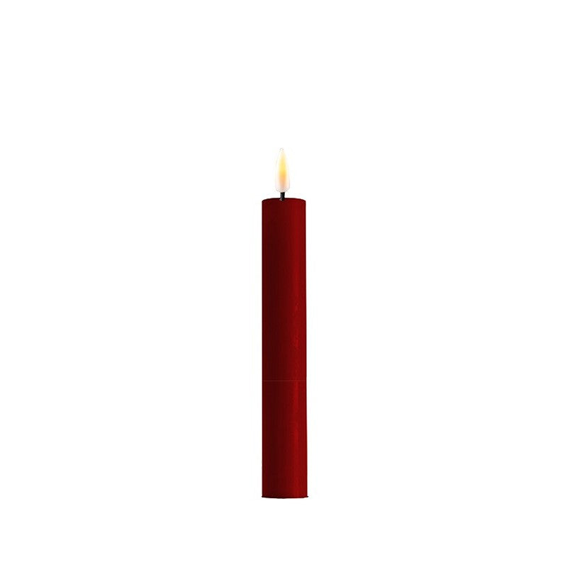 Led kronelys 2pk 15cm. Bordeaux