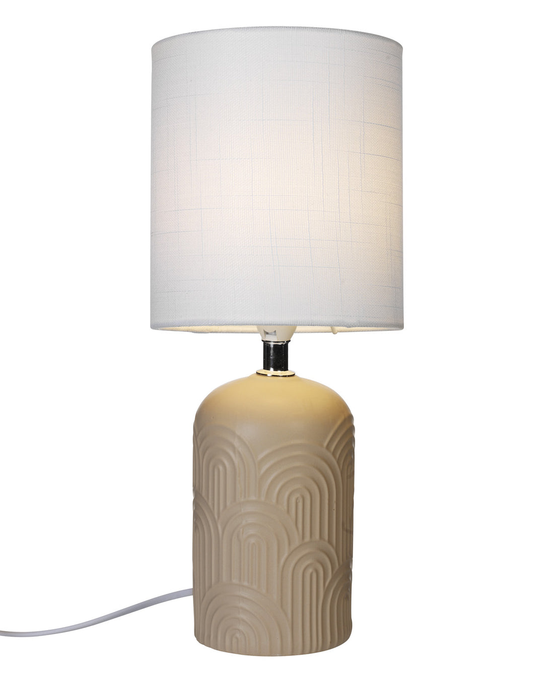 Archie beige lampe m/skjerm