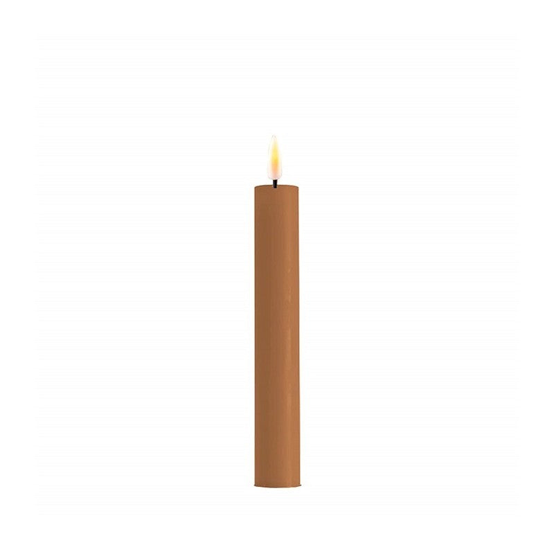Led kronelys 2pk 15cm. Caramel
