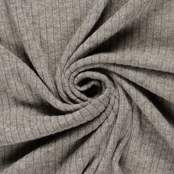 Ribbjersey - Beige melert