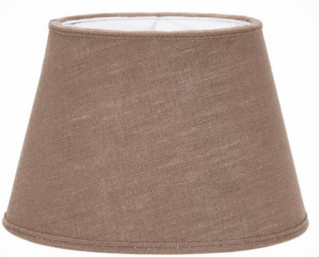 Oval lampeskjerm mocca, 15cm
