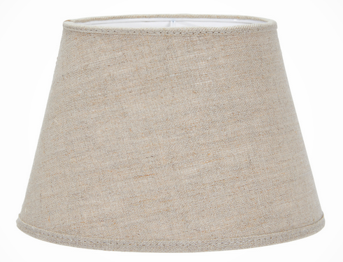 Oval lampeskjerm natur, 20cm