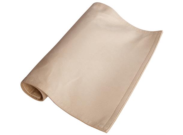 Semsket velour brikke, krem