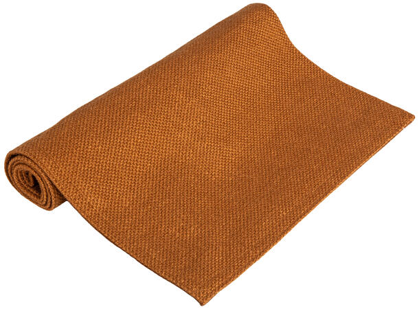 Brikke vevd ensfarget cognac