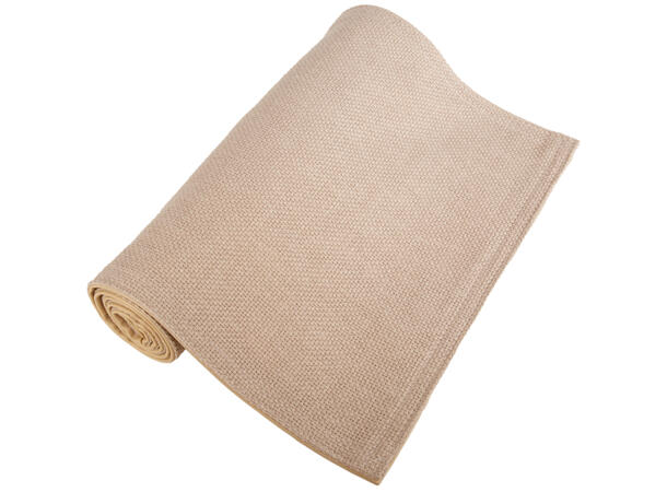 Løper ensfarget taupe