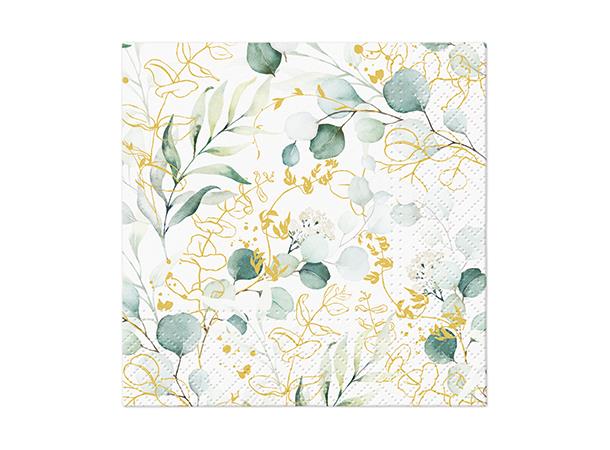 Kaffeservietter Golde eucalyptus