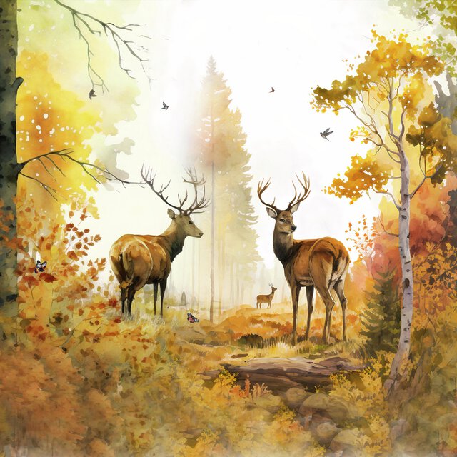 Autumn forest, servietter
