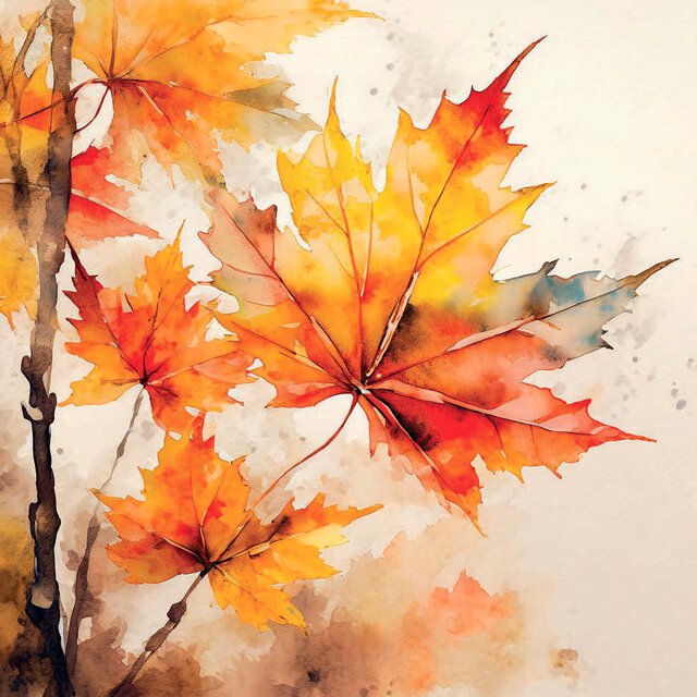 Servietter - Vibrant leaves