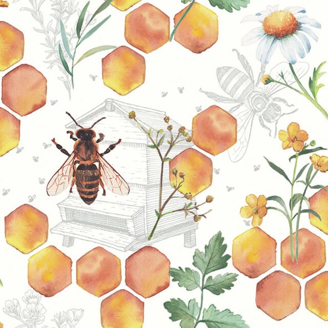 Servietter, honeycomb
