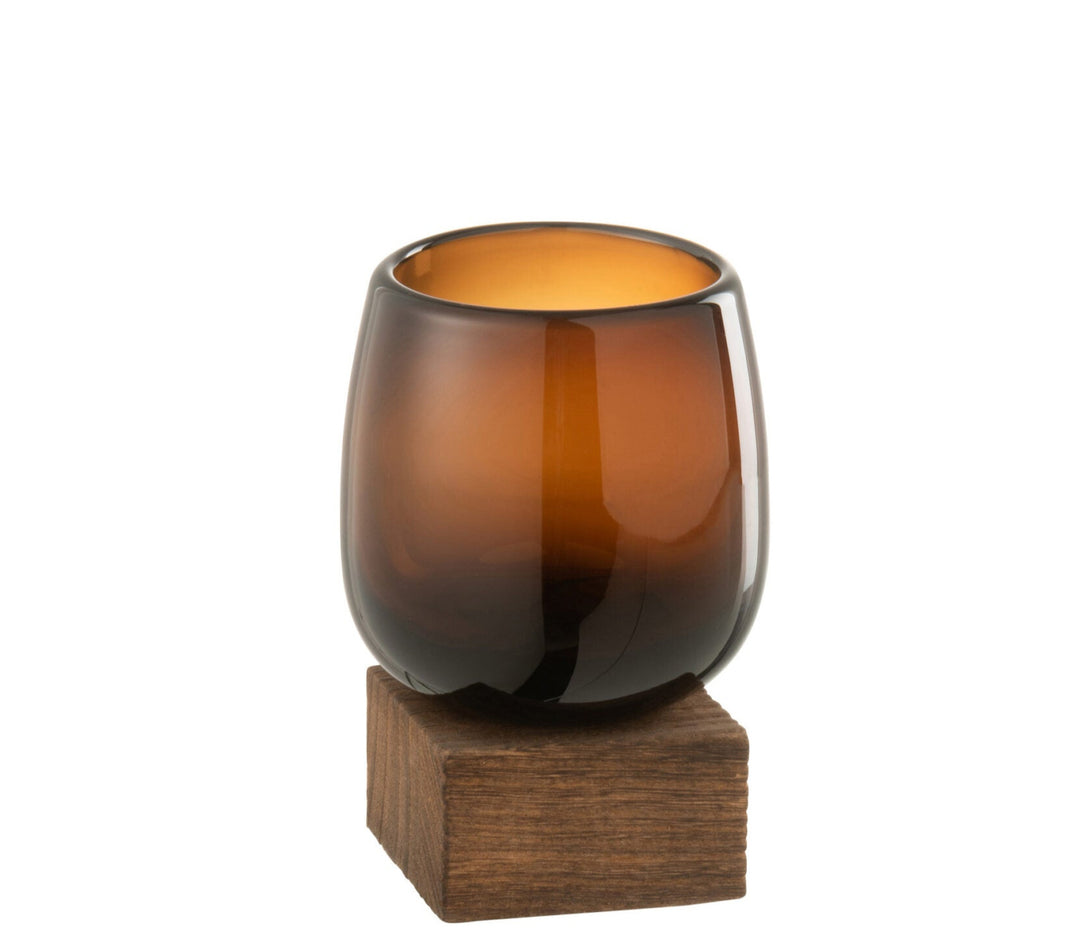 Lysglass m/trefot