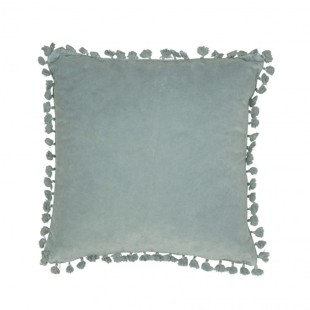 Frans putetrekk aqua 45x45cm