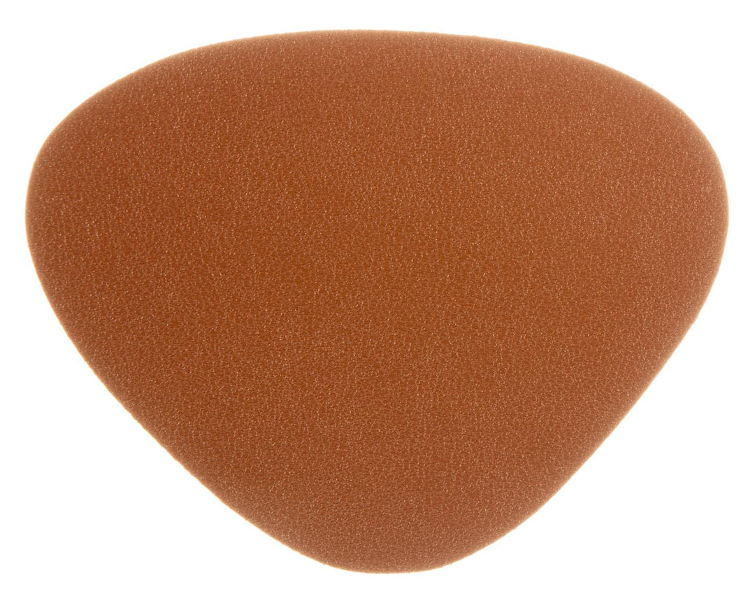 Glassbrikker PU-skinn cognac 6stk