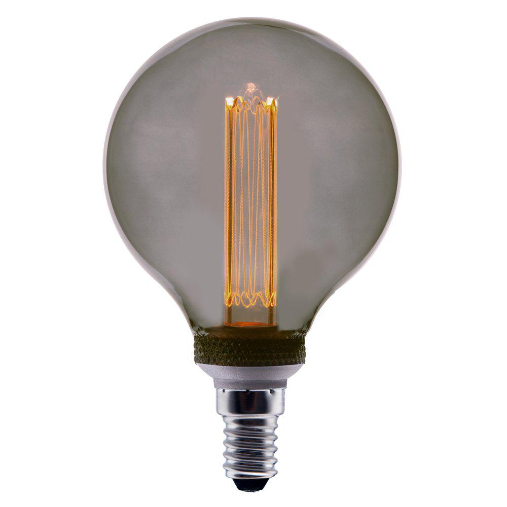 Dekorpære E14 95mm, smoky