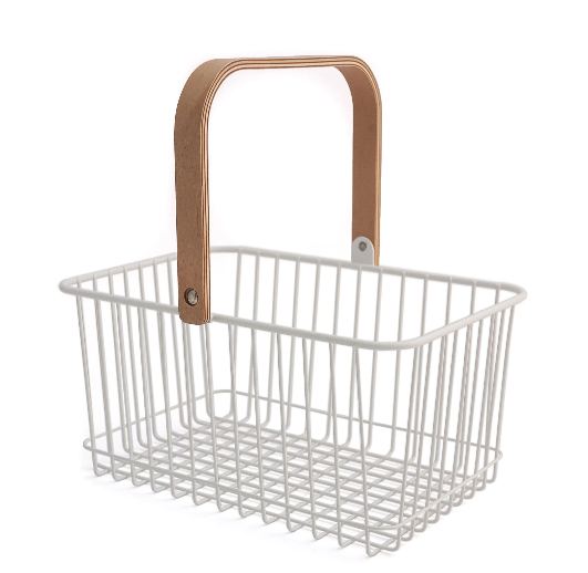 Metallkurv m/trehåndtak