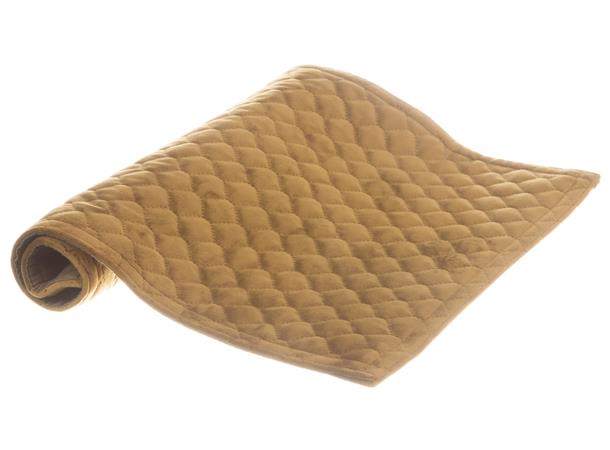 Bikube velour brikke sennep 33x45cm