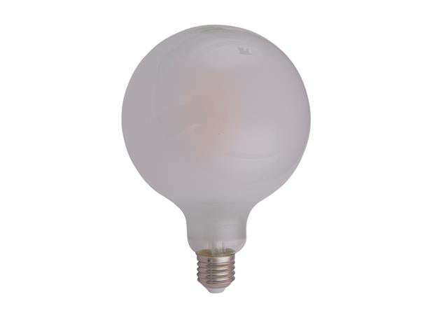 Dekorpære hvit 125mm 4w, dimbar