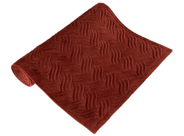 Wave velour løpere, burgunder
