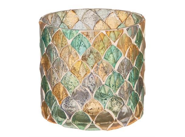 Lysglass mosaikk lyse farger