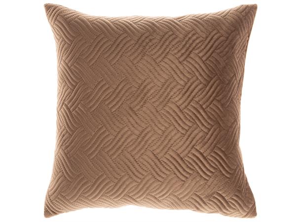 Wave velour putetrekk 45x45. Brungrå