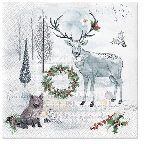 Servietter watercolor winter