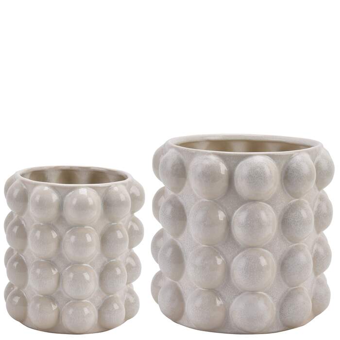 Sasa potte organic white