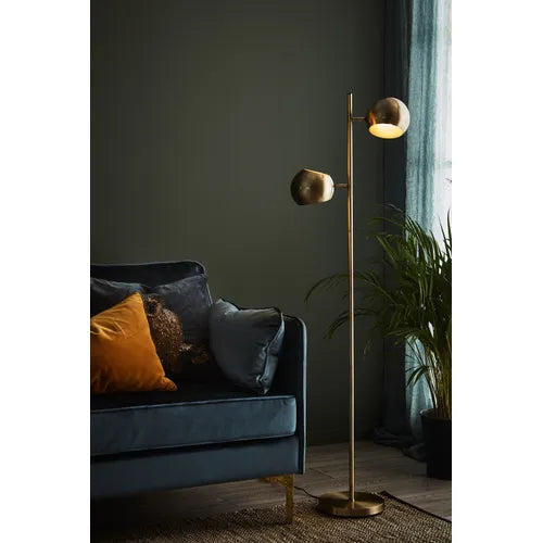 Edgar gulvlampe antikk gull