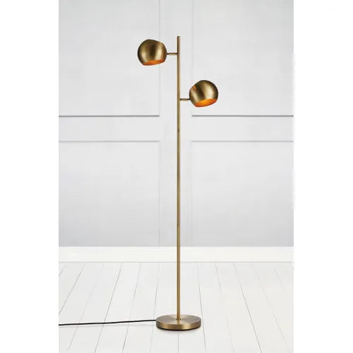 Edgar gulvlampe antikk gull