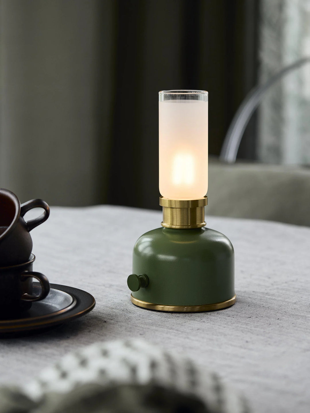 Bordlampe Frida, oppladbar, Grønn