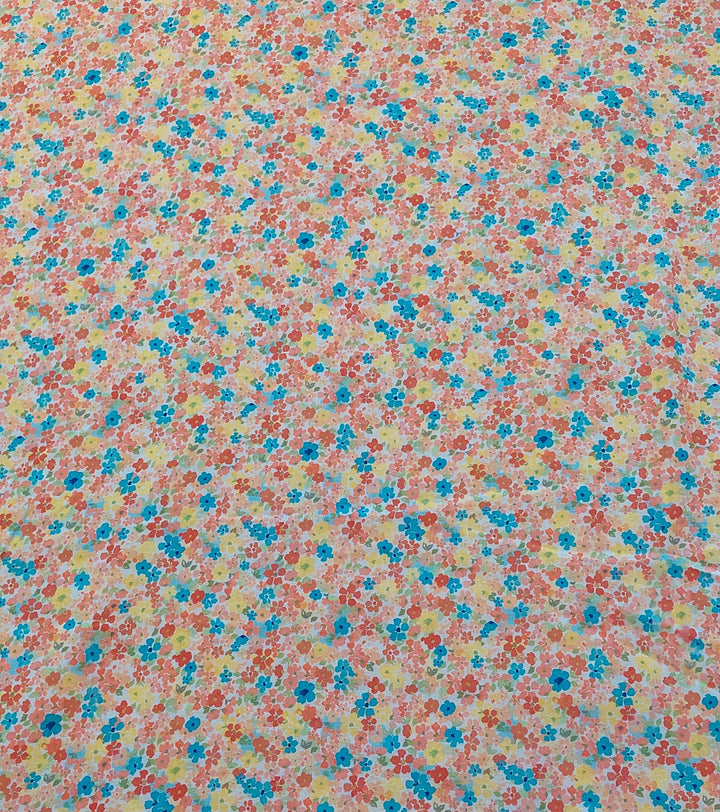 Liberty småblomstret fersken/multi