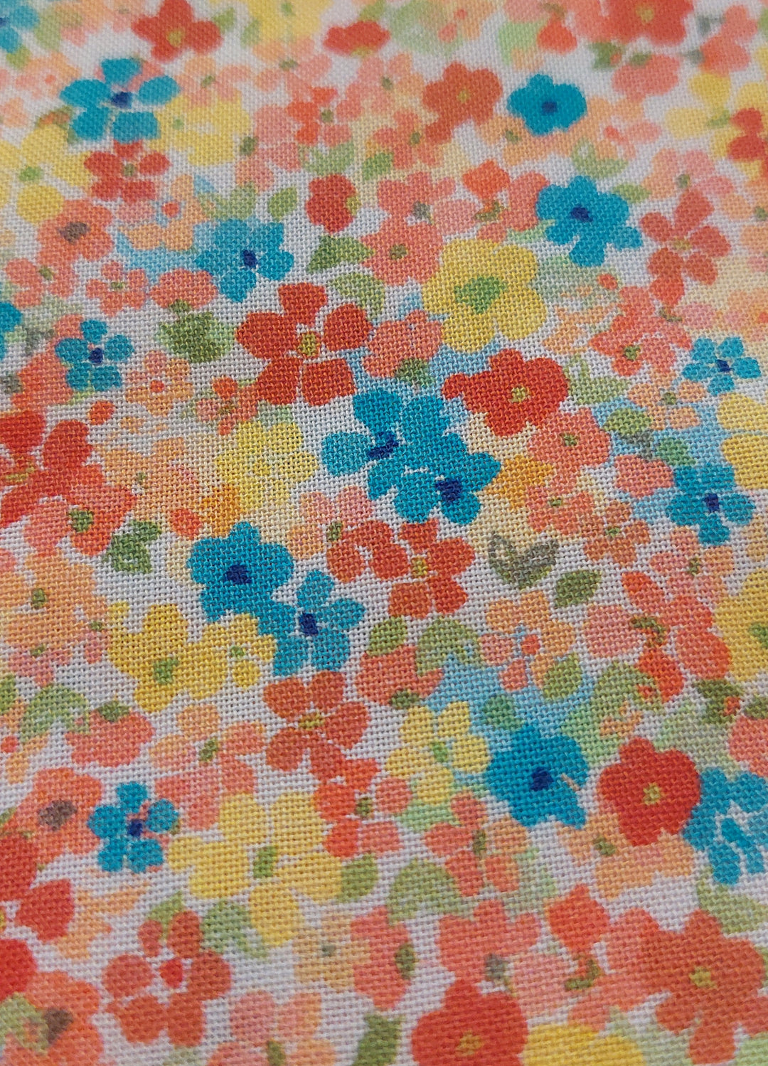 Liberty småblomstret fersken/multi