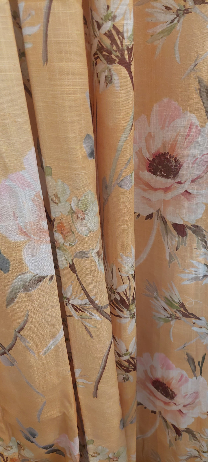 Blomst gardinhøyde m/maljer
