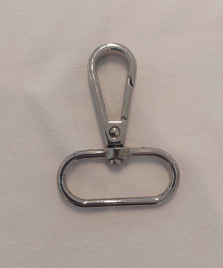 Karabinkrok 32mm Sølv