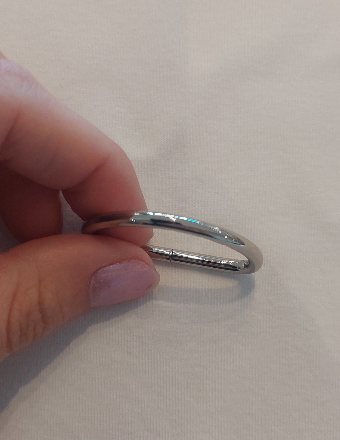 D-ring 32mm Sølv