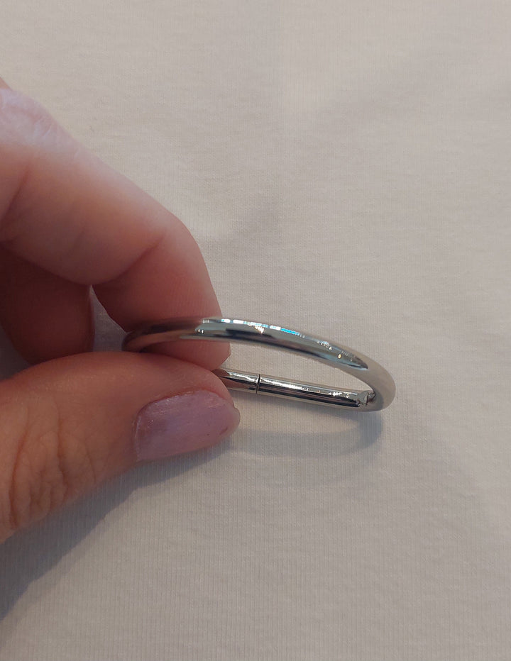 D-ring 32mm Sølv