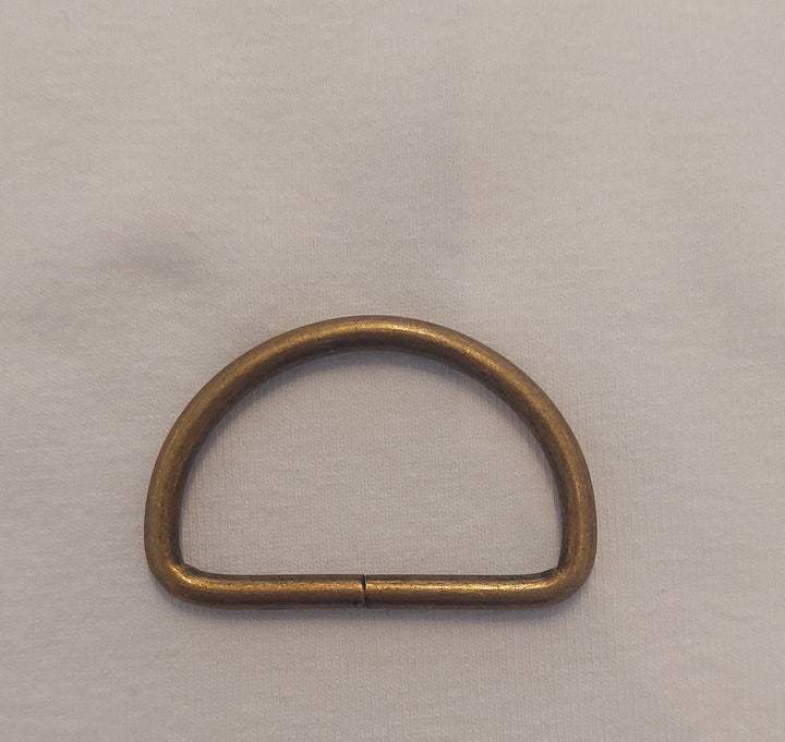 D-ring 32mm Antikk messing