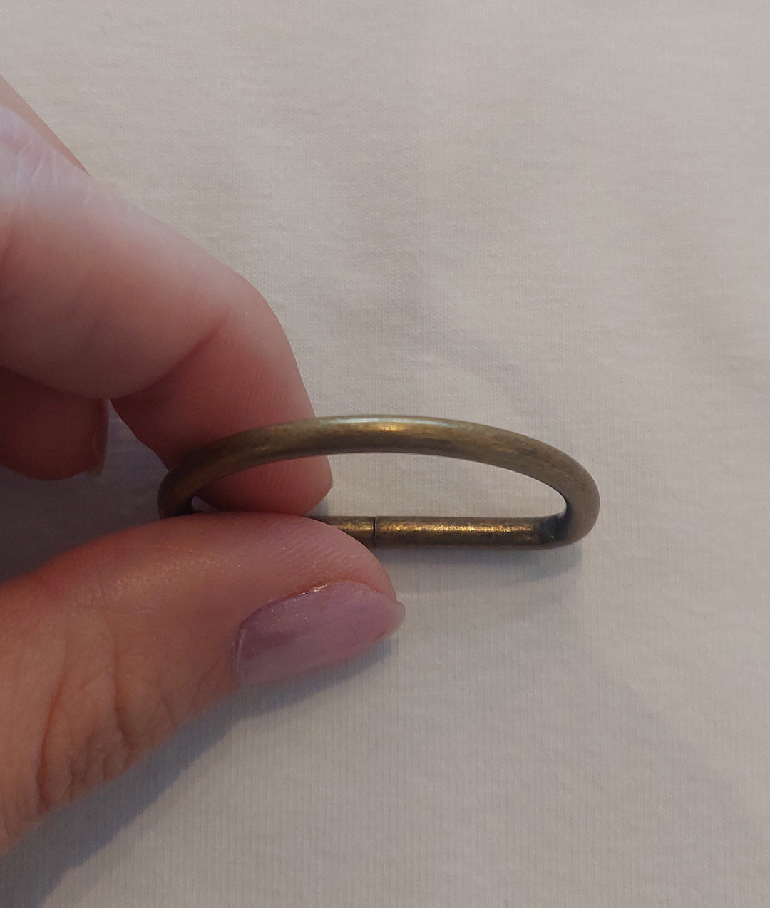 D-ring 32mm Antikk messing