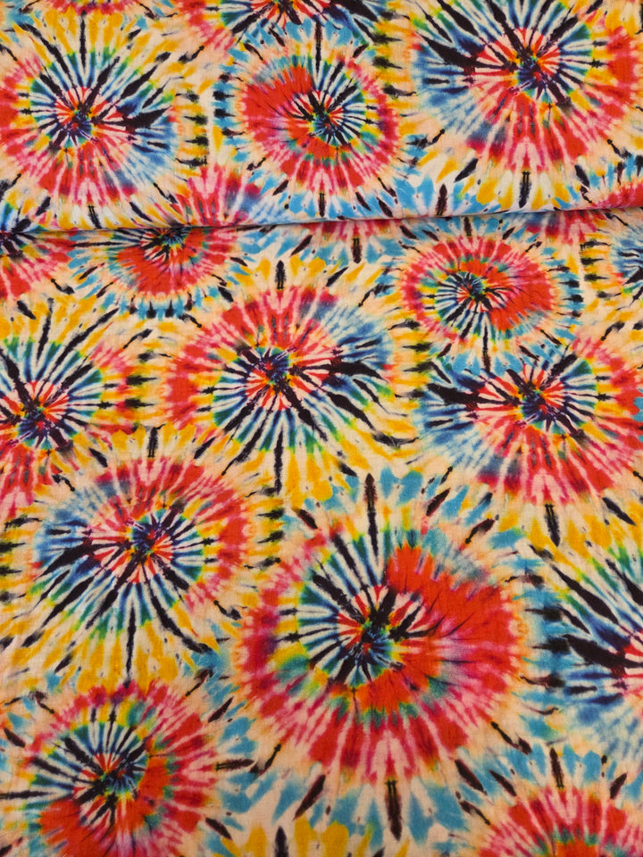 Metervare, Musselin - Batikk multi