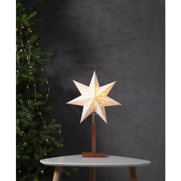 Karo adventstjerne på fot