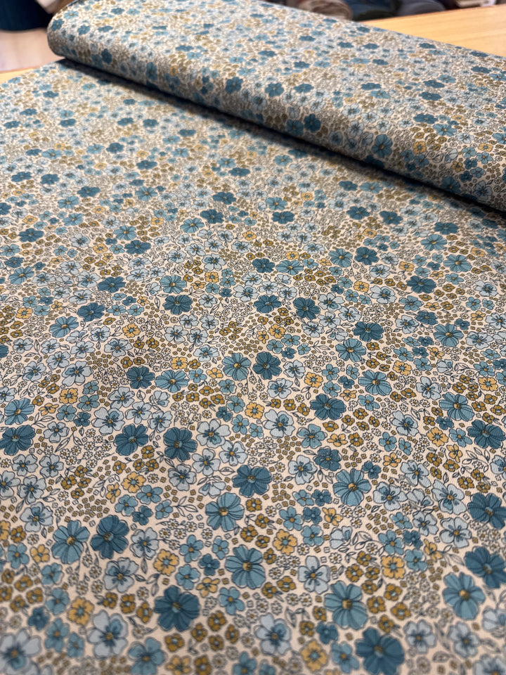 Metervare, Liberty - Blomster Blå