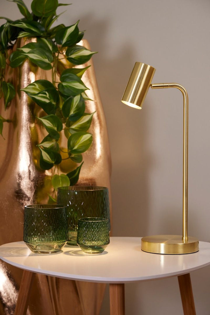 Bordlampe Stockholm, Matt messing