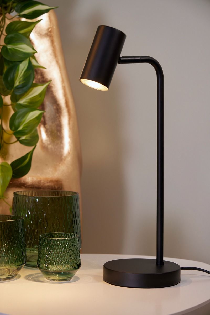 Bordlampe Stockholm, Matt svart