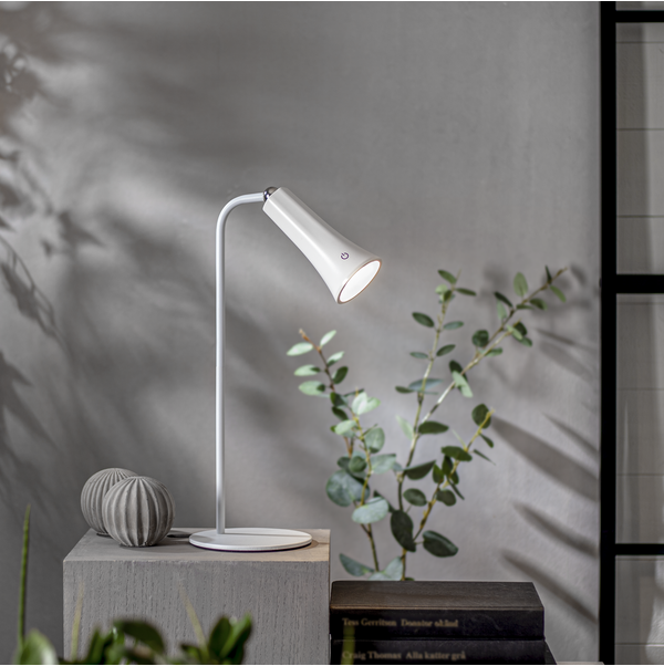 Bordlampe Functional, Hvit