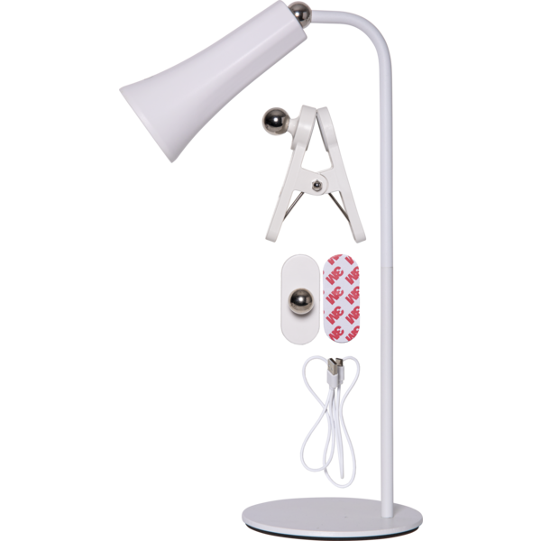 Bordlampe Functional, Hvit