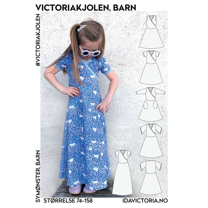 Victoriakjolen, barn - symønster